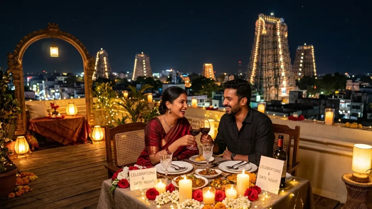 Best candle light dinner in Madurai romantic dining setup for couples