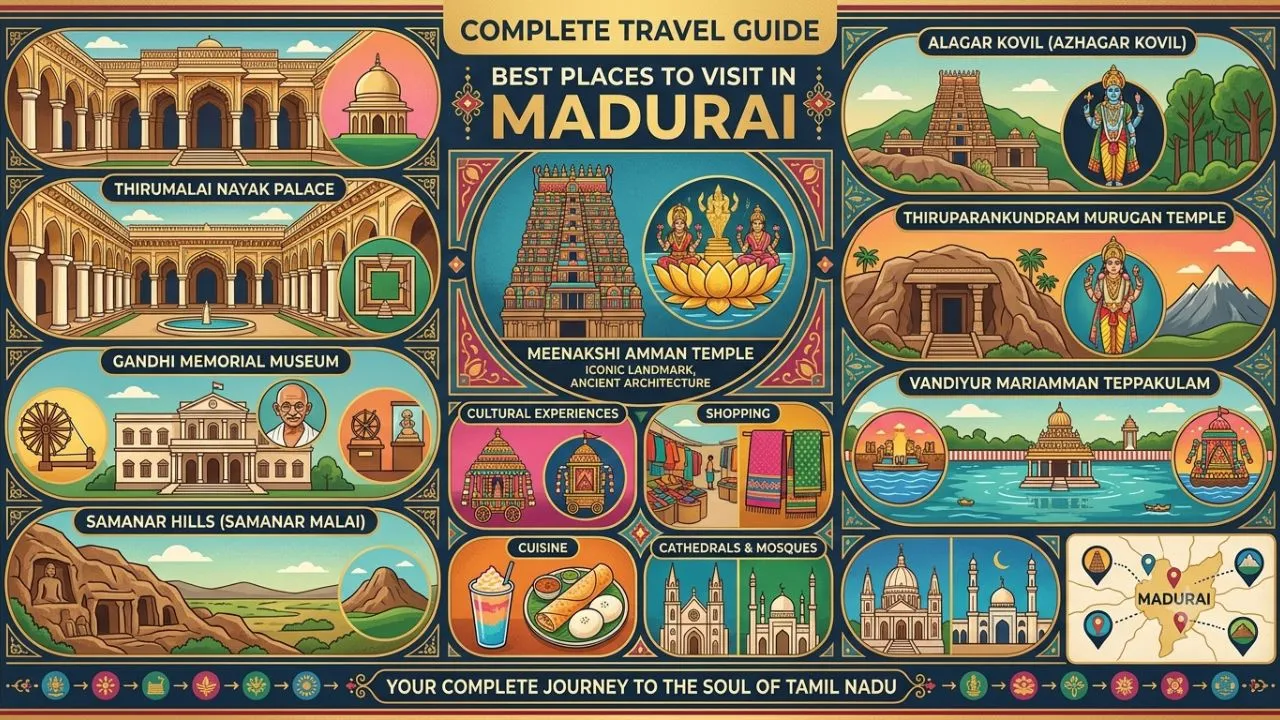 Best places to visit in Madurai