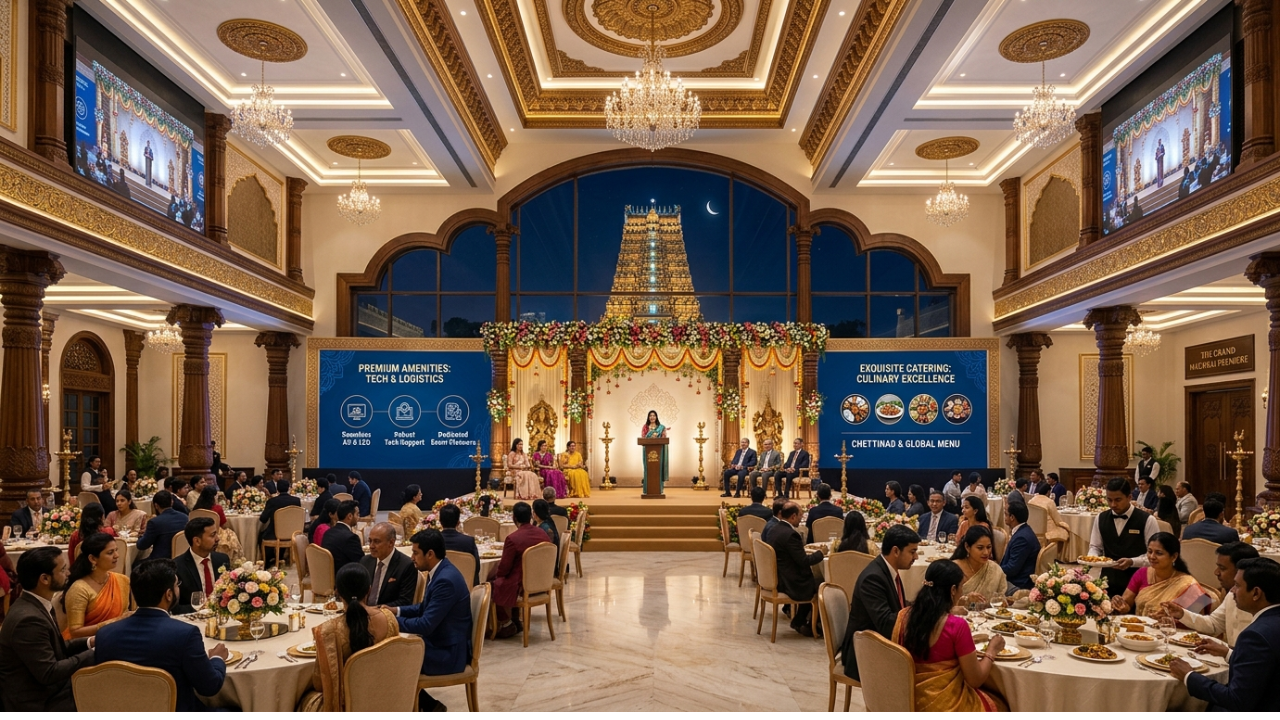 Premium banquet hall in Madurai
