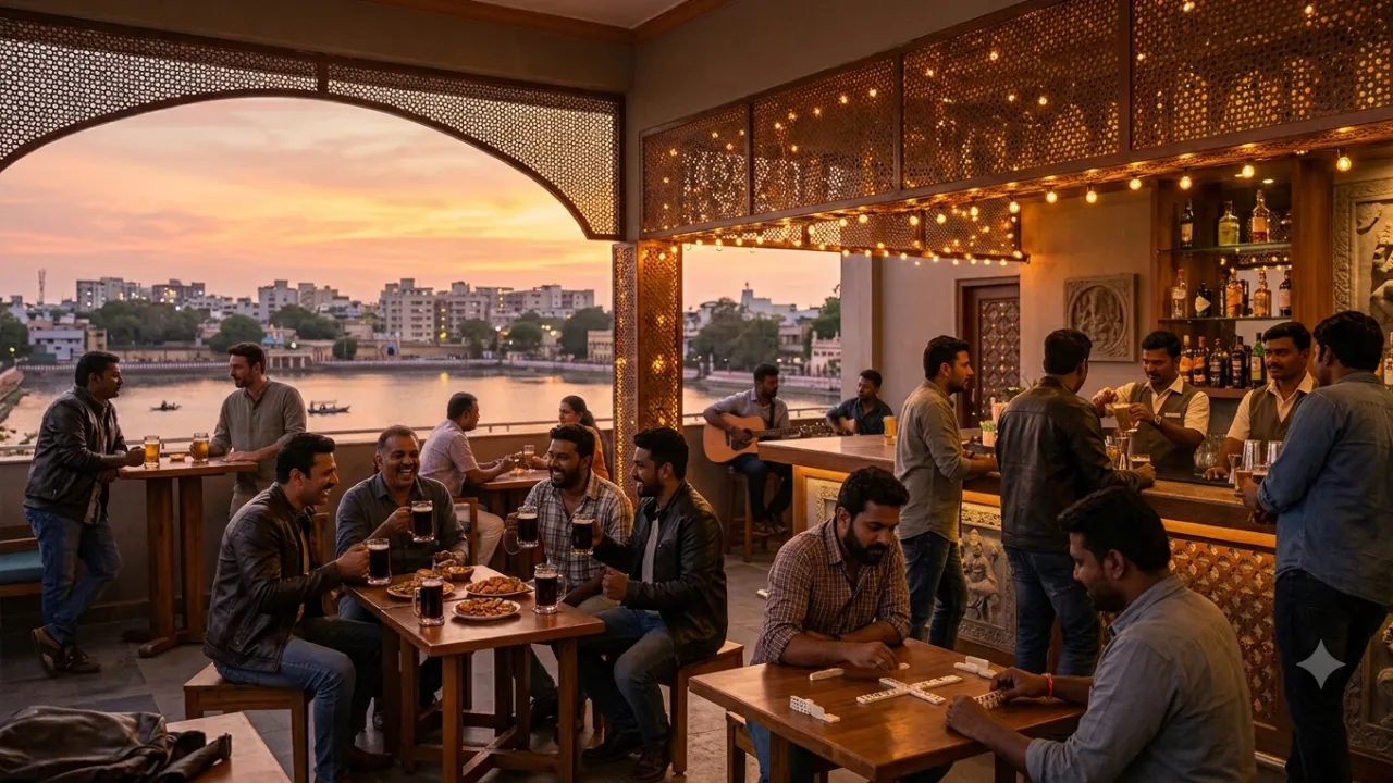 Relaxing evening at a Bar in Madurai with comfortable ambience